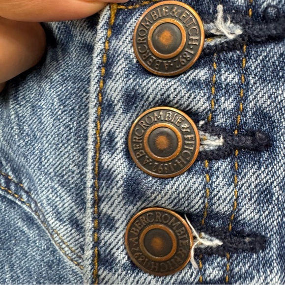 Abercrombie & fitch vintage High-Waisted mom Blue Denim Jeans womens 6 ,28 - Picture 5 of 16